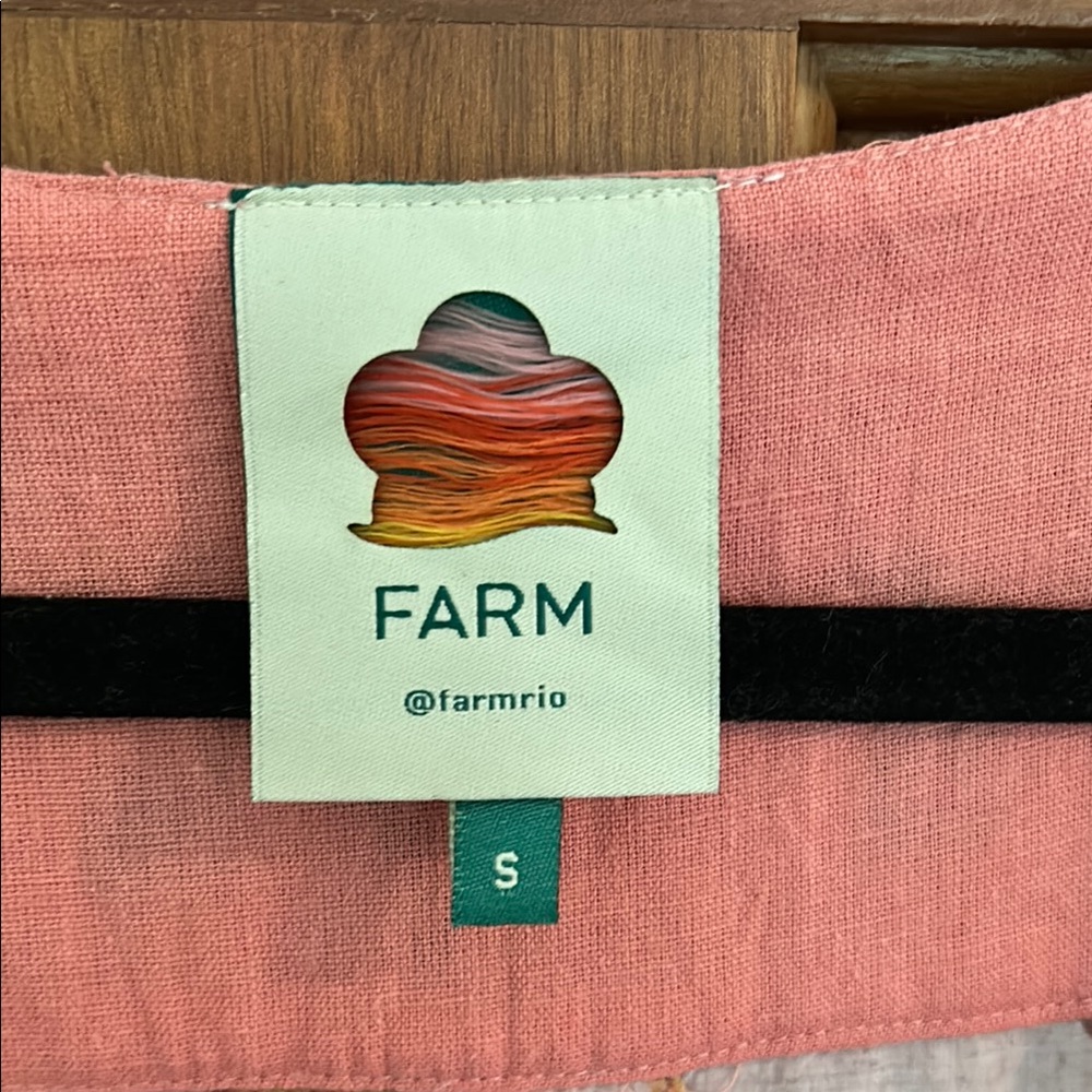 FARM Rio Pink and Red Ruffled Tiered Sundress - Picture 9 of 13